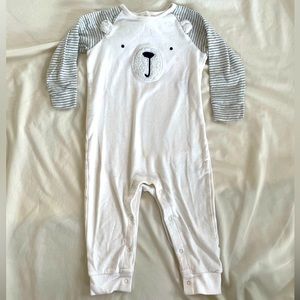Baby GAP White Bear Sleeper Size 12 - 18 Month